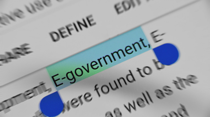 E- Government text selection online